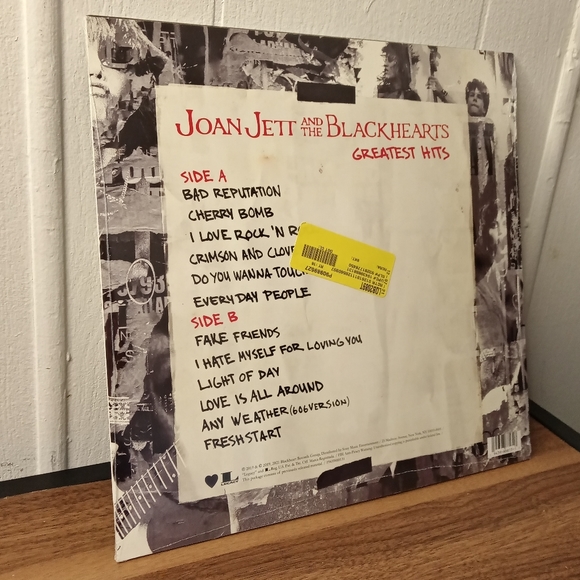 SOLD! Joan Jett And The Black Hearts Exclusive Cherry Bomb Red Vinyl Record - Picture 2 of 2